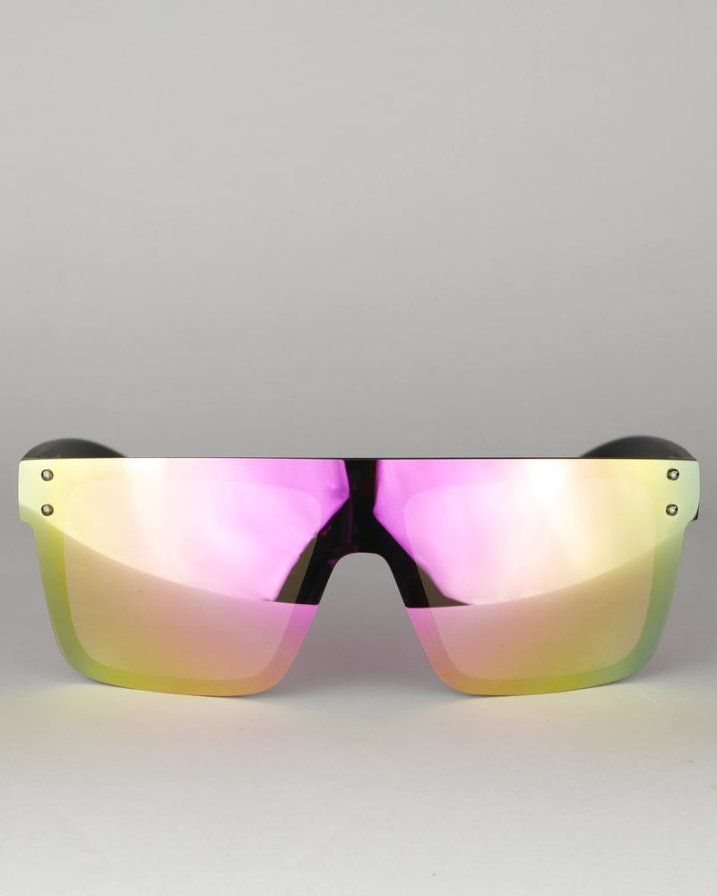 FLOW "Evade" rosa solglasögon med polariserad lins