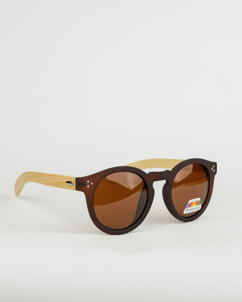 Appertiff "Jarrus" brown/light wood solglasögon med polariserade linser
