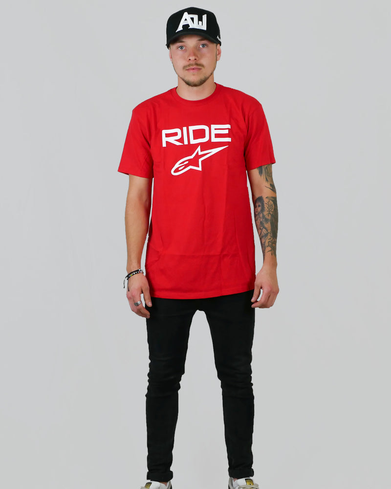 Alpinestars "Ride" 2.0 t-shirt röd