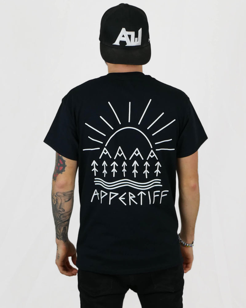 Appertiff "Escape" svart t-shirt