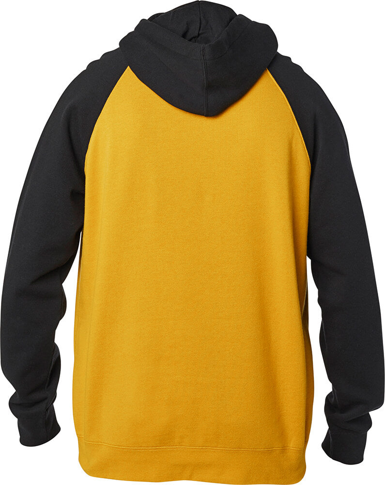 Fox "Crest" gul hoodie