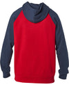 Fox "Non stop raglan" röd hoodie