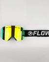 FLOW  "Magnetic 2.0" Greenscreen skoterglasögon  med magnetlins